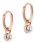 Ted Baker Sinalaa Crystal Huggie Hoop Earrings For Women (Rose Gold/Crystal)
