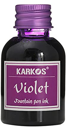 Surakey Encre de Stylo-Plume en Bouteille 30ml, Encre de Calligraphie Couleur, Encre d'écriture, pour Art, écriture, Dessin, Peinture, Encre de Graffiti, Stylo, Fournitures de Bureau Violet