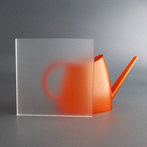 LOBOTEC - PLEXIGLAS®/ Acrylglas Zuschnitt 3-10mm farblos satiniert - Frost - (6mm, 400 x 400 mm)