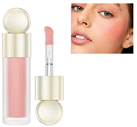 Blush Liquide, Blush Maquillage Fard À Joues Imperméable de longue durée, Lightweight Cream Blush Stick Blush Liquide Maquillage Rose Peche
