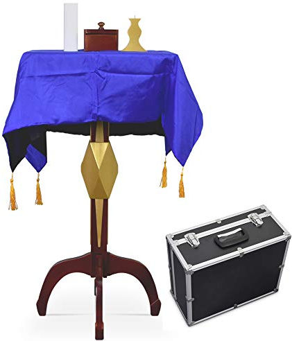 Rebetomo Multifunktions-Tisch, quadratisch, schwimmend, mit Anti-Schwerkraft-Box, Blumentopf, Kerzenständer, Magic-Tricks, Zauberer, Bühnen, Gimmicks, Illusionen, Mentalismus-Requisiten