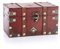 SUMNACON Vintage Wooden Storage Box Chest, Decorative Jewelry Trinket Box Treasure Chest Keepsakes Organizer Box, Antique Style Storage Organizer Container for Keepsakes Treasures Jewelry (Size S)
