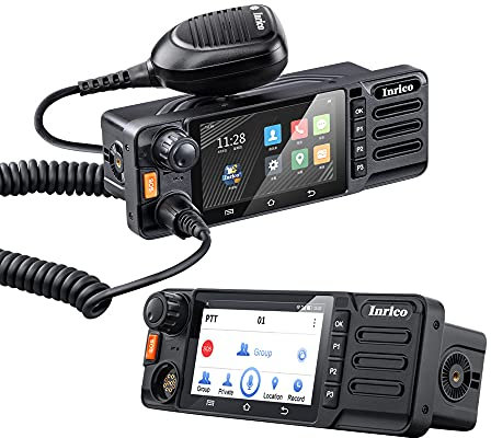 Inrico TM-9 4G Network Zello Walkie Talkie Ham Mobile Radio with Camera Touch Screen GPS SOS Car Radio Android Vehicle Radio Amateur