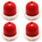 Hoypeyfiy 4Pcs 694395 Primer Bulbs Carburetor Oil Bubble General Snap-in Fuel Primer Bulb for Chainsaw Strimmer Carburettor Parts Primer Lawnmower Engine Replacement (Red)