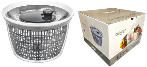 Best House Premium Quality Large Professional Salad Spinner (in Gift Box) - 5000 ML/5 litres, BPA Free and Dishwasher Safe (Pack of 1)