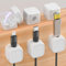 Bogoro Kabelhalter Kabelclips Kabel Management 12 Stück Kabelhalter Selbstklebend,Kabel Organizer Für Schreibtisch, Küchengeräte, Netzkabel, USB Ladekabel,Audiokabel, Ladekabeln Usw