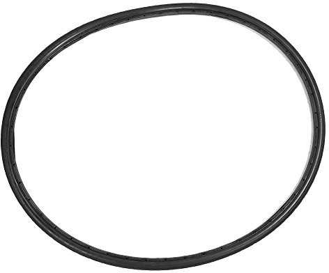 Odorkle Vollgummireifen, Anti-Bruch- und Explosionssicherer Voll-PU-Reifen mit Geschwungenen Profilrillen für 700C X 23 Rennrad-Fixed-Gear (Black), Odorkle6yt7rvd1xp-01