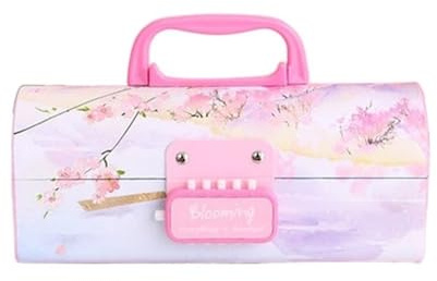 MZPOZB GroßE Kapazität Pencil Case Creative Pencil Box Multifunktional mit Code Lock Federmäppchen mit großer Kapazität for Jungen Mädchen Schule Schreibwaren tragbar Federtaschen (Color : E)
