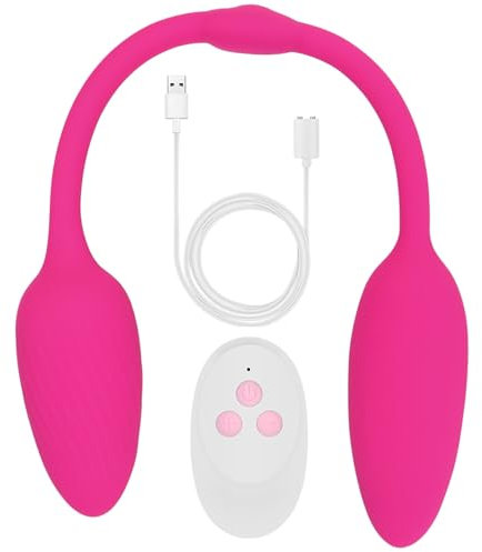 ChicLSQ Silikon Paarvibratoren Doppeldildo mit 10 Modi Vibratoren für Paare Klitoris/Anal/Vaginal/Nippel/G-Punkt Stimulator Paarvibrator Sexspielzeug für Frauen Lesben