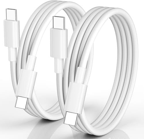 3M Cable USB C a USB C Carga Rápida, 60W Cable Tipo C Largo para iPhone 16E 16 15 Pro Max, iPad 10 Gen, para Galaxy S25 S24 S23 Ultra A16 A26 A56