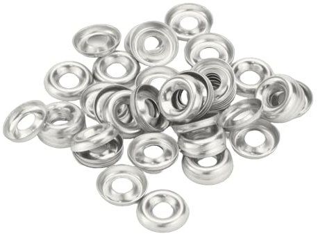 No.8 A2 Stainless Steel Screw Cup Washers - To fit 4mm Screws (Pack of 50)
