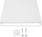Nurnesy Sliding Microwave Oven Tray - Carbon Steel Countertop Organizer Shelf for Kitchen Appliances - Pull Out Storage Solution (White)