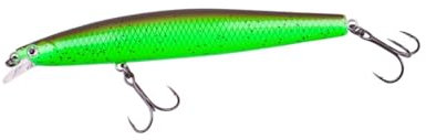 ZECK - Wobbler, Raubfischköder, Hardbait - Zander Läufer 10,5 cm | 0,5 m F - Moor Kiwi