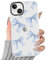 Yoedge Transparent Blue Bow Phone Case for iPhone 15 6.1, with Aesthetics Pattern Design Ultrathin Soft TPU Silicone Cases,Shockproof Bumper Protector Matte Girls Women Cover,for iPhone 15