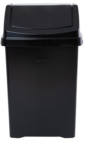 Wham Casa 50L Swing Bin (Black)