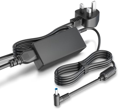 Caricatore per HP Portatile 45W 19,5V 2,31A, GAN Alimentatore per HP Pavilion x360 11 13 15, Zbook 14u G4 G5 15u 15 G3, Notebook 15, HP Stream 13 11 14, 4,5 * 3,0mm