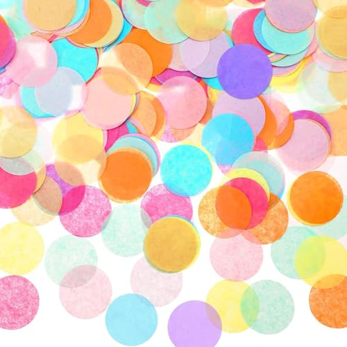 12000pcs Multicolor Papier Konfetti Biologisch Abbaubar Konfetti 1 Zoll 100g Bunte Konfetti Tischpapier Konfetti für Hochzeit Geburtstag Party Dekoration Valentinstag Jubiläum