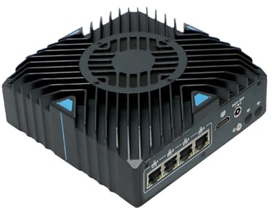 ANDAQI Micro Firewall Appliance, Mini PC, PFSense, Mikrotik, OPNsense, VPN, Router PC, I7 10810U, RX19, 9-36V Wide Voltage, 4 x Gigabit LAN, HDMI, Vesa Mount, 0 RAM, 0 Storage, Barebone No System