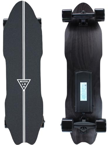 WACLMOTAKE Elektrisches Skateboard mit 2 x 400 w Motor,83 cm e-Board mit Fernbedienung,40 km/h höchstgeschwindigkeit,8-lagiges Deck,elektrisches Longboard für anfänger Single-Drive-15km