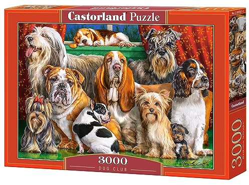 Castorland C-300501-2 Dog Club, 3000 Teile Puzzle, bunt