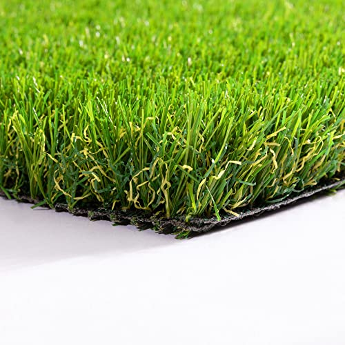 Steffensmeier Kunstrasen Florida | Sonnenstunden: 25.000 | 34 mm | Outdoor | Meterware | Rasenteppich | wasserfest | Grün, Größe: 100x200 cm