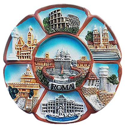 7 Attrazioni di Roma Italia Magnete da Frigorifero Souvenir Collezione Regalo Decorazione Casa & Cucina Adesivo Magnetico Roma Magnete Frigorifero