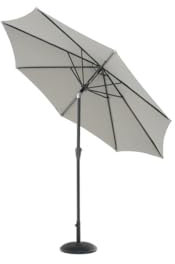 Lifestyle Garden 3m Crank & Tilt Parasol - Cosmos Grey