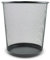ZYBUX Circular Mesh Trash Can, Waste Basket Garbage Can Waste Can for Bathrooms, Kitchens, Home Offices, Dorm Rooms, Household Bin - Lightweight Sturdy Metal Bin 27cm x 23.5cm - Black