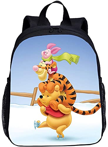 Winnie The Pooh Kindergartentasche, Kinderanimation 13 Zoll, Kinderrucksack, Nylon Langlebig Und Wasserdicht, Jungen, Mädchen (Pooh -5,27 * 14 * 35cm) (Pooh -1,27 * 14 * 35cm)