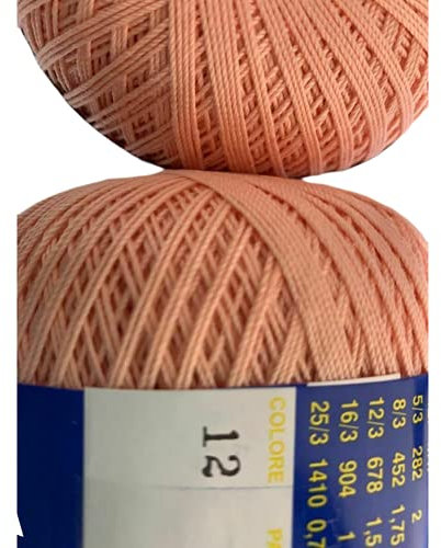 Cotone Per Uncinetto Numero N°16-100 Grammi Filo Di Scozia (904 Mt) Per Altre Quantità Contattare (SALMONE 12)