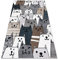 rugsx Teppich Fun Gatti Kinderteppich für Babyzimmer, Spielteppiche, Kinderzimmer, Moderne, Katzen, Tiere farbig Multi 200x290 cm