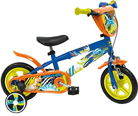 Mondo Toys - DINOSAUR Fahrrad -Kinder/Mädchen – Größe 10 Zoll – Rollen und Bremse vorne – 25629