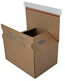 Carte Dozio - Karton mit selbstschließendem Boden - F.to int. 260 x 220 x 130 mm - 20 Stück pro Packung.