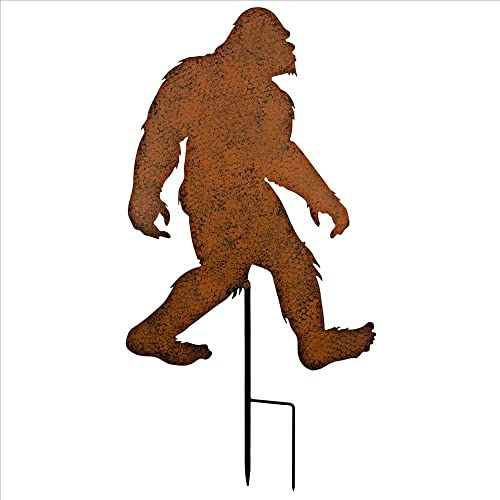 Design Toscano Bigfoot Yeti Gartenstecker aus Metall, gepunktet