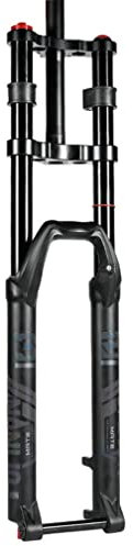 HIMALO 27,5/29'' Mountainbike Federgabel DH Double Crown MTB Luftgabel Federweg 150mm 1-1/8 Straight Fork Rebound Einstellbare Manuelle Sperre Steckachse 15 * 100mm (Size : 27.5'')