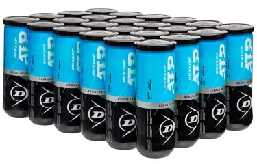 Dunlop Sports ATP Premium Regular Duty Tennisbälle, Packung mit 24 Dosen (72 Bälle)