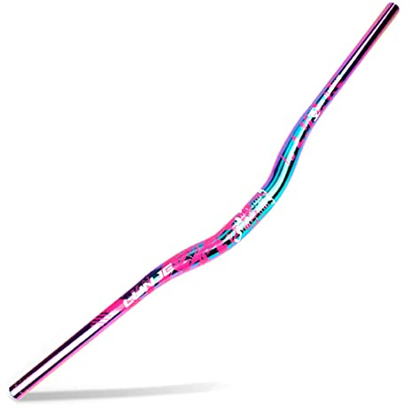 DFNBVDRR 31,8 Mm Mountainbike Lenker 780 Mm MTB Riser 30mm Lenker Aluminiumlegierung Extra Lange Lenker for XC/DH Fahrradzubehör (Color : Color Pink, Size : 780mm)