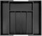 VaeFae Organiseur de tiroir de cuisine extensible en bambou pour couverts, porte-ustensiles en bois, rangement de tiroir multifonction (noir)