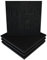 Sound Absorption-Diffuse Acoustic Panel | 50x50x5cm | Absorption - Diffusion - Reflection - Soundproofing | Perforated plastic: (x4 WAVE, Black gloss plastic)