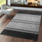 TT Home Teppich Gabbeh Handgefertigt Qualität Robust Wolle Schwer Meliert In Grau, Größe:120x170 cm