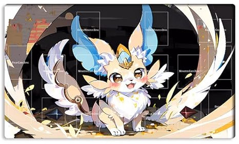 Neue Mlikemat Playmat Purrely TCG CCG OCG Sammelkartenspielmatte mit Zonen + Gratis Tasche (ZD014-665-A)
