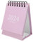 NUOBESTY 2024 Mini Schreibtischkalender Wandkalender Standkalender Tischdekoration Spiral-tischkalender Monatlicher Tischkalender Dekorativer Kalender Büro Morandi Unternehmen Papier