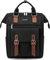 LOVEVOOK Rucksack Damen Klein, Wasserdicht Kleiner Rucksack Damen-rucksackhandtaschen Cityrucksack, Mini Rucksack Tasche 2 in 1 Elegant Backpack Women Handtache Rucksäcke Frauen für Reise Schwarz