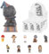 POP MART HIRONO Reshape Figurine 9PC Pop Figuren Zufällige Figuren Actionfiguren Sammelfiguren und Sammler Kunstspielzeug Spielzeug Figuren Geschenk