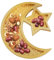 Plateau De Ramadan,Plateau De Service Eid,Plateau À Dessert Eid Mubarak,Ramadan Tablett,Dessert Plateau,Décoration De Vaisselle De Fête En Forme D'Étoile De Lune,Pour Eid Mubarak Fournitures Fête (A)