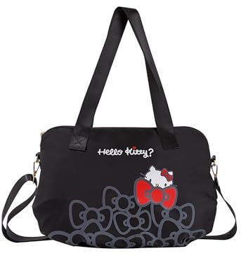 Reisetasche mit Reißverschluss, Wochenendtasche, Übernachtungstasche, leicht, für Damen, Handgepäck, Reisetasche, Trolleyhülle, Fitnessstudio, Arbeit (Schwarz-A), Schwarz A