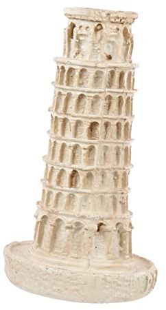 Unomor Schiefer Turm des Modells Aquarium Dekore Dekoratives Harz Dekor Aquarium Dekorationen Aquarium Verzierungen Aquarium Turm Dekoration Aquarium Dekor Turmfigur Aquarium
