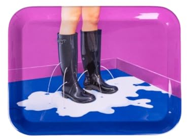 VASSOIO SELETTI IN MELAMINA 32X43,5 MILKY BOOTS ART 19036