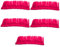 GALPADA 5st Helm Perücke Helm-perücke-Dekoration Perücke Mit Mohawk-Helm Hutperücke Helm-irokesen-Aufkleber Lustige Perücke Perücken Perücke Haarbürste Clown Hochtemperaturdraht Rosa