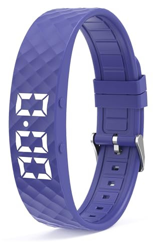 Tracker d'activité Moniteur de Sommeil Montre de Rappel d'Alarme vibrante pour Le Sport Montre Podomètre Connectée Enfant Homme Femme Bracelet Enfant Montre Digitale Garçon ip68 étanche